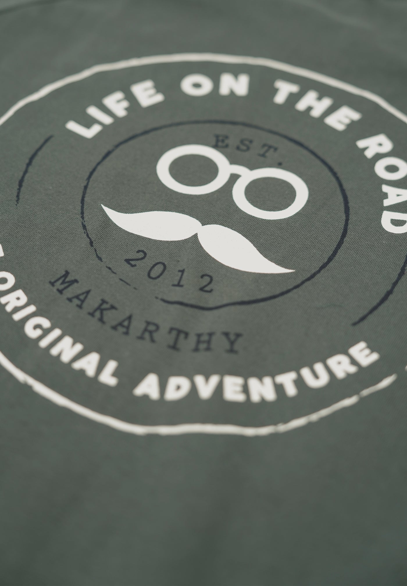 Dark Grey Casual Long Patch T-Shirt