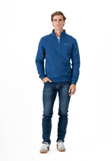 Navy Mini-phrase Sweatshirt