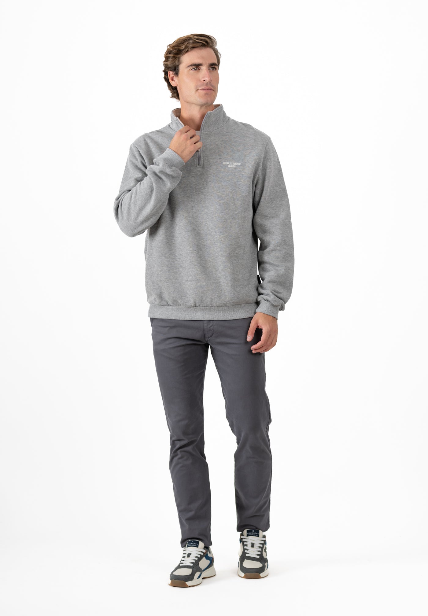 Grey Mini-Phrase Sweatshirt