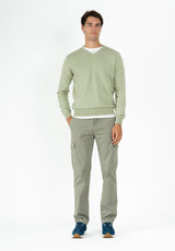 Olive V-Neck Jumper
