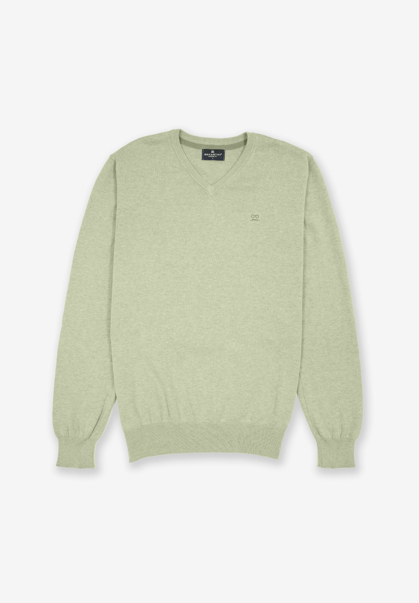 Olive V-Neck Jumper