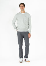Gray V-Neck Sweater