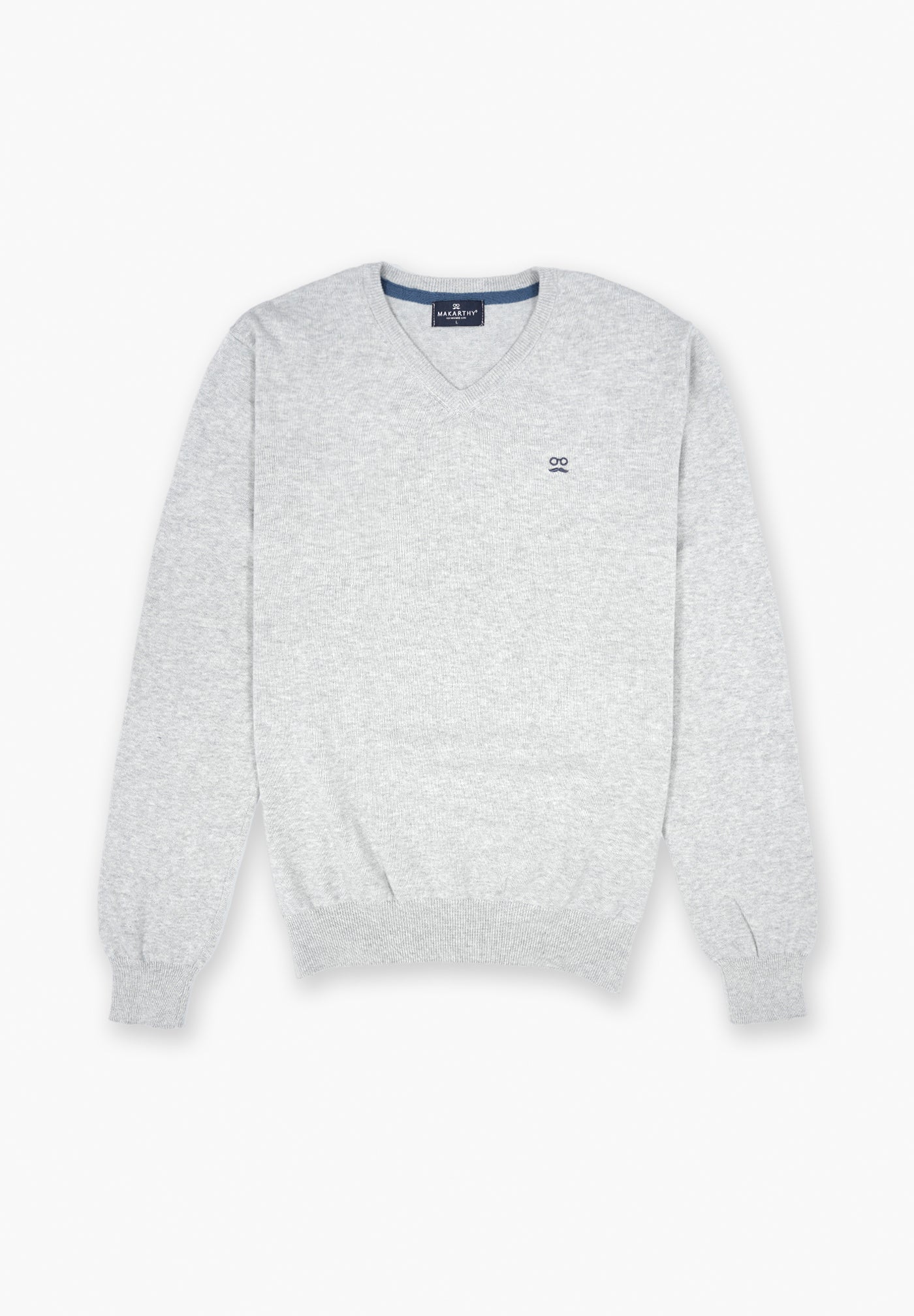 Jersey Cuello Pico Gris