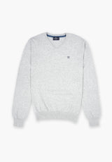 Gray V-Neck Sweater