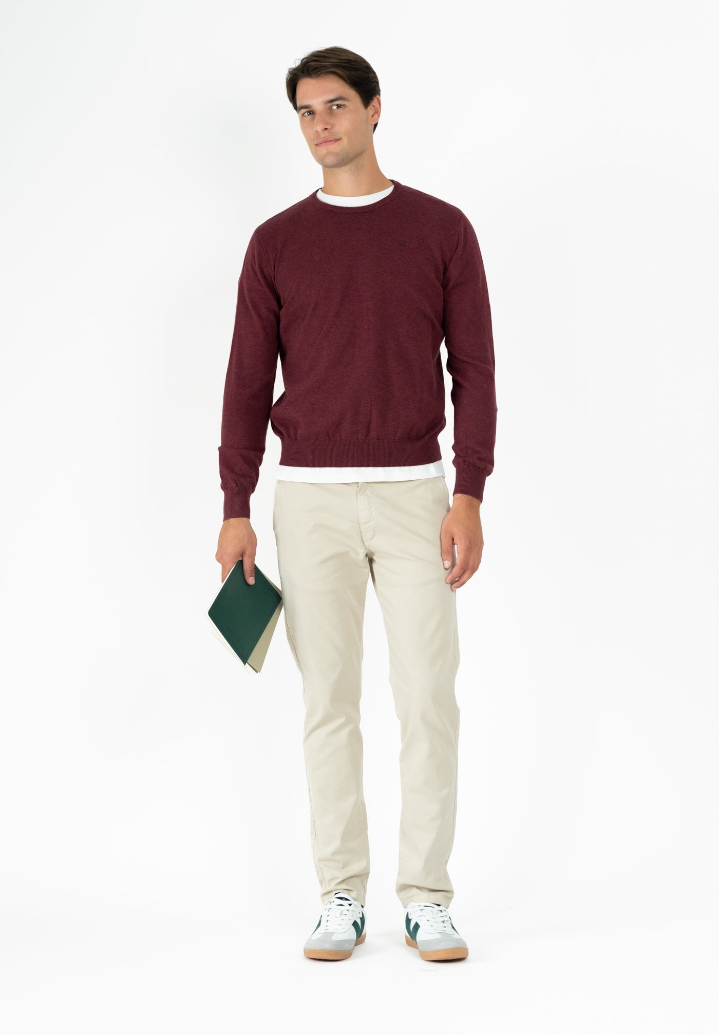 Dark Cherry Box Neck Jumper