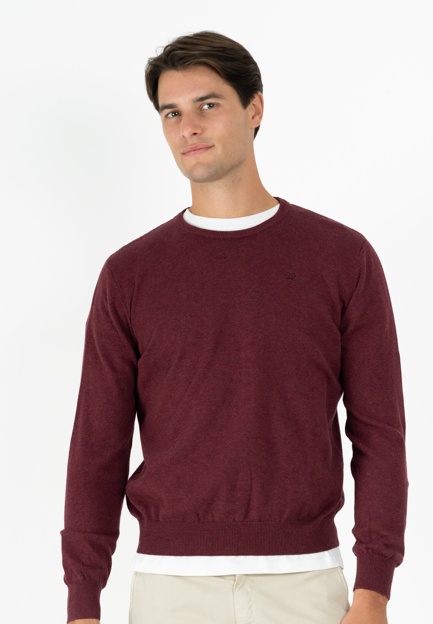Dark Cherry Box Neck Jumper