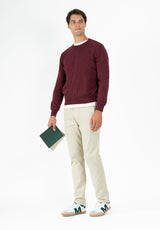Dark Cherry Box Neck Jumper