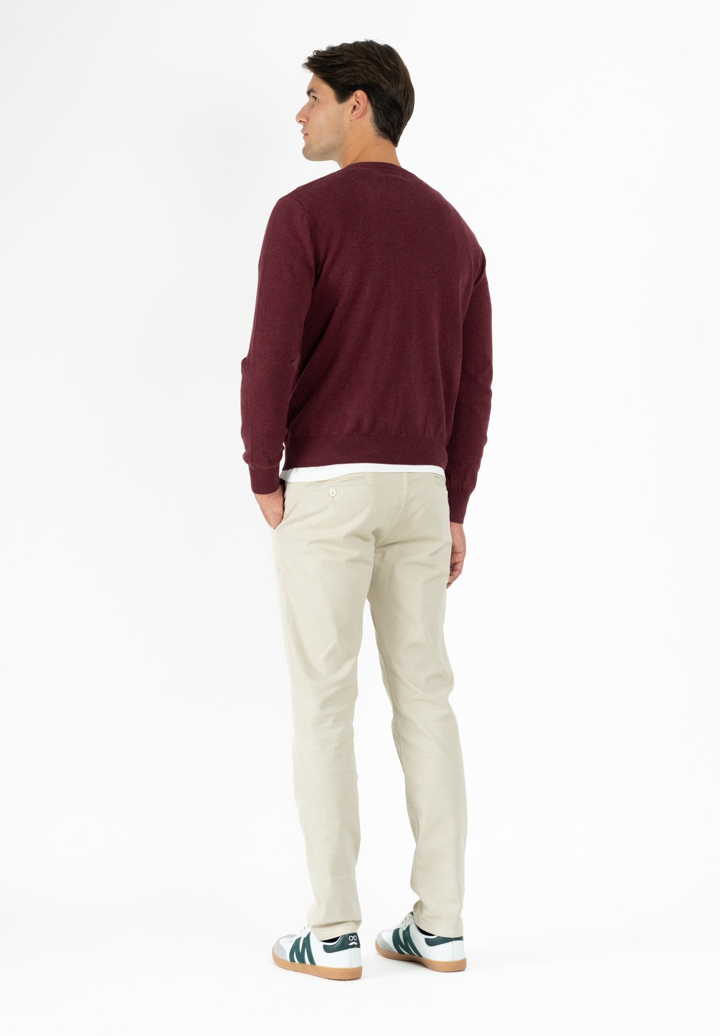 Dark Cherry Box Neck Jumper