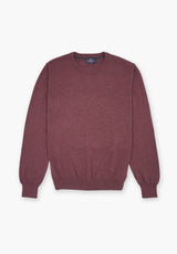Dark Cherry Box Neck Jumper