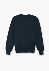 Petrol Blue Crew Neck Jumper