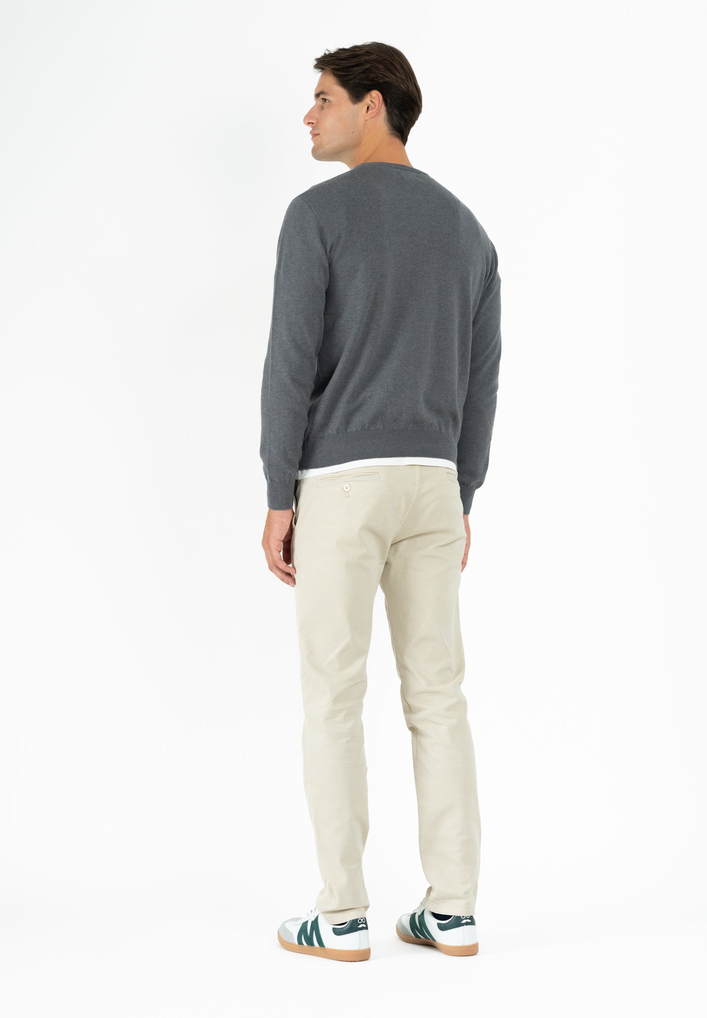 Dark Gray Crew Neck Jumper