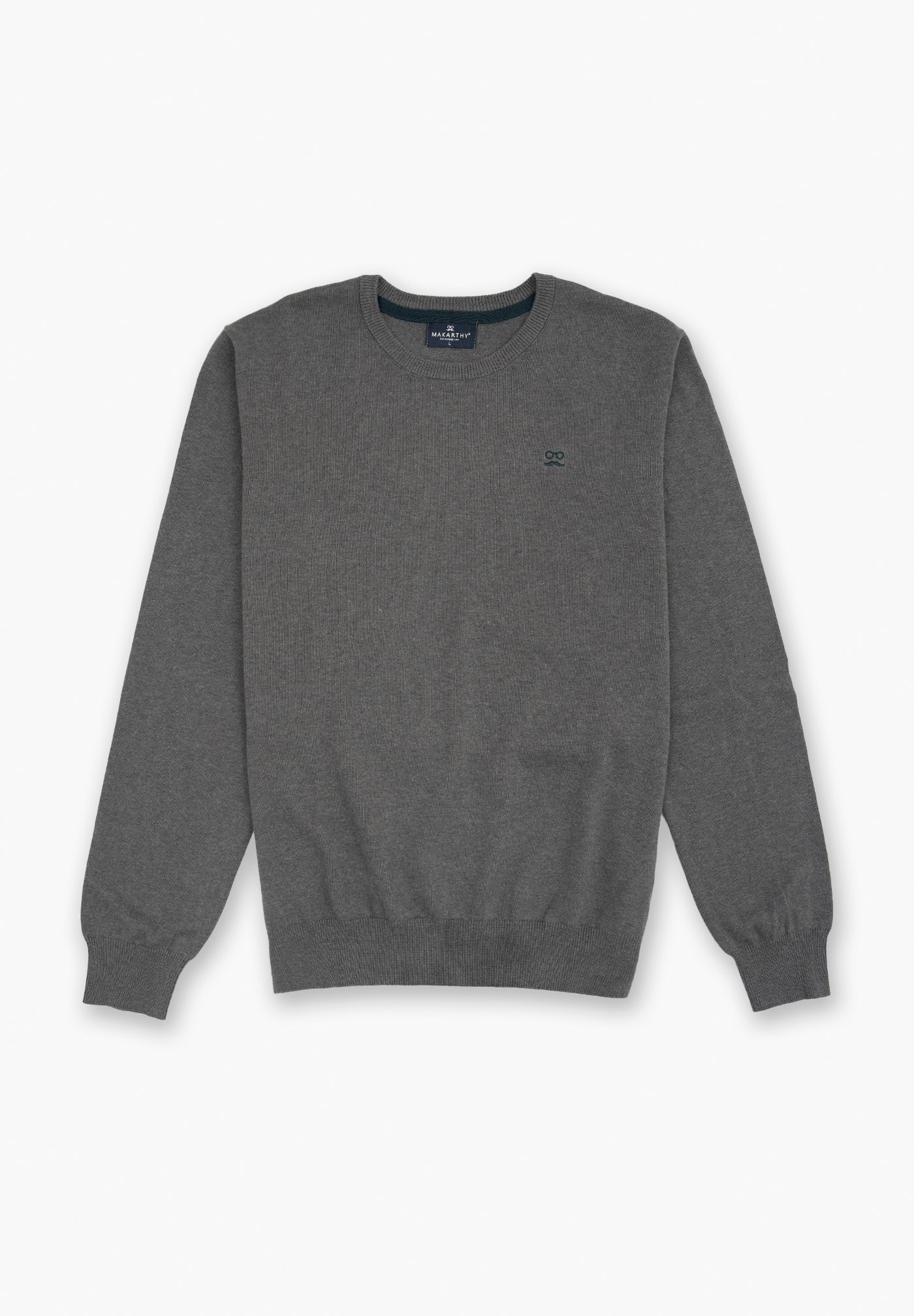 Dark Gray Crew Neck Jumper