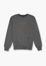 Dark Gray Crew Neck Jumper