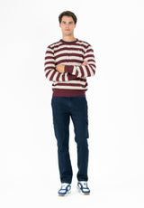 Dark Cherry Striped Jersey