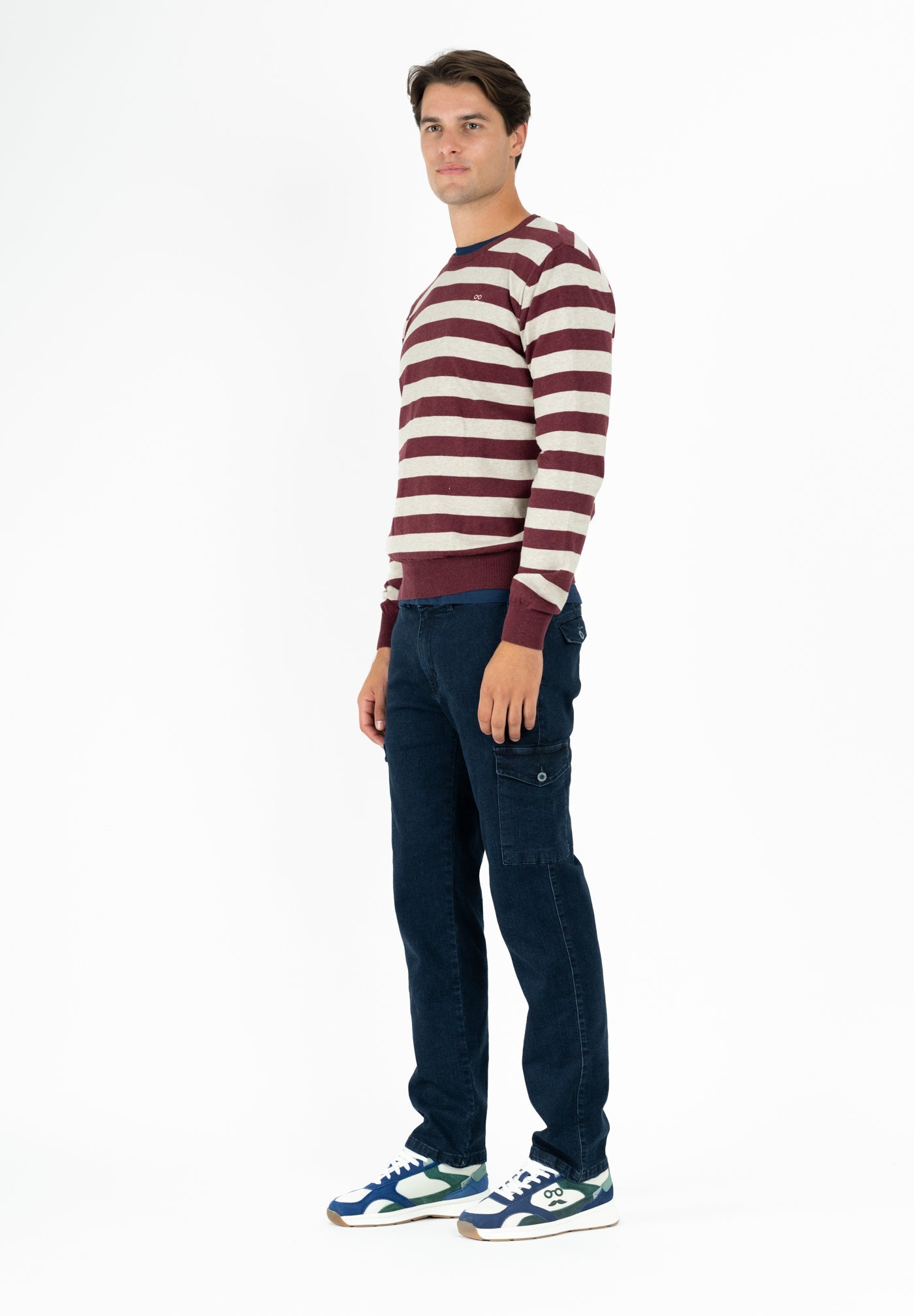 Dark Cherry Striped Jersey
