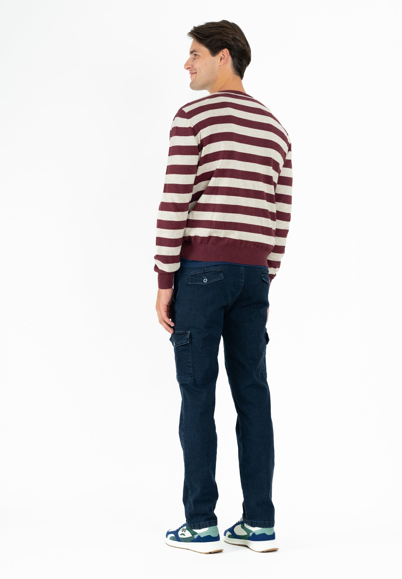 Dark Cherry Striped Jersey