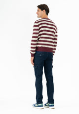 Dark Cherry Striped Jersey