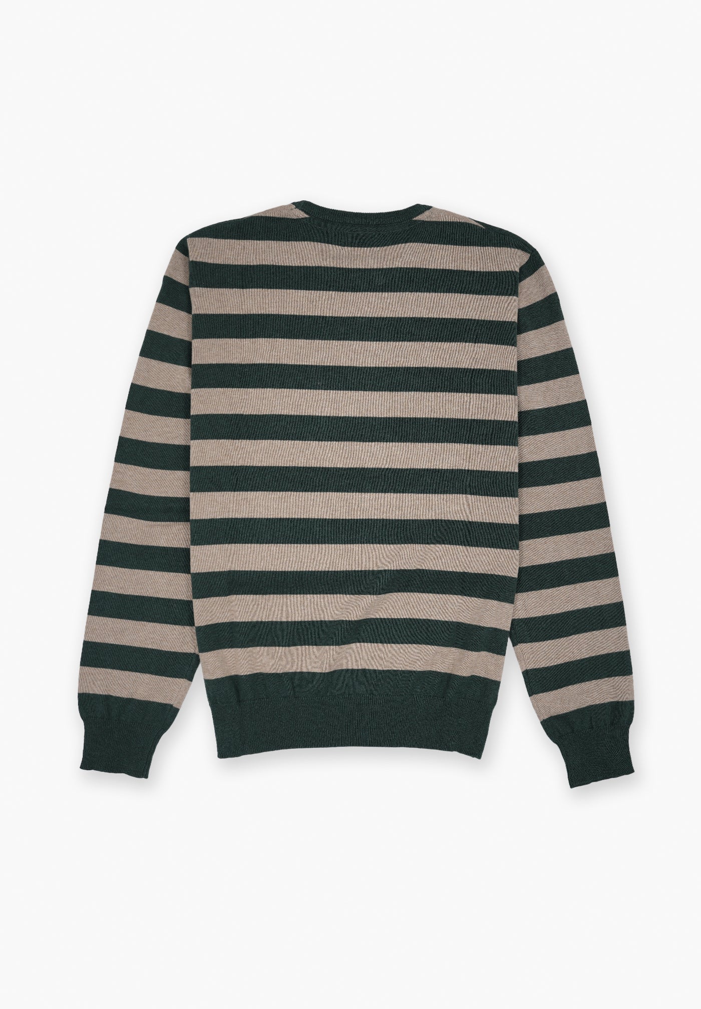 Dark Green Striped Jumper