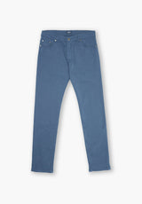 Petrol Blue Five-Pocket Trousers
