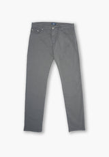 Dark Grey Five-Pocket Trousers