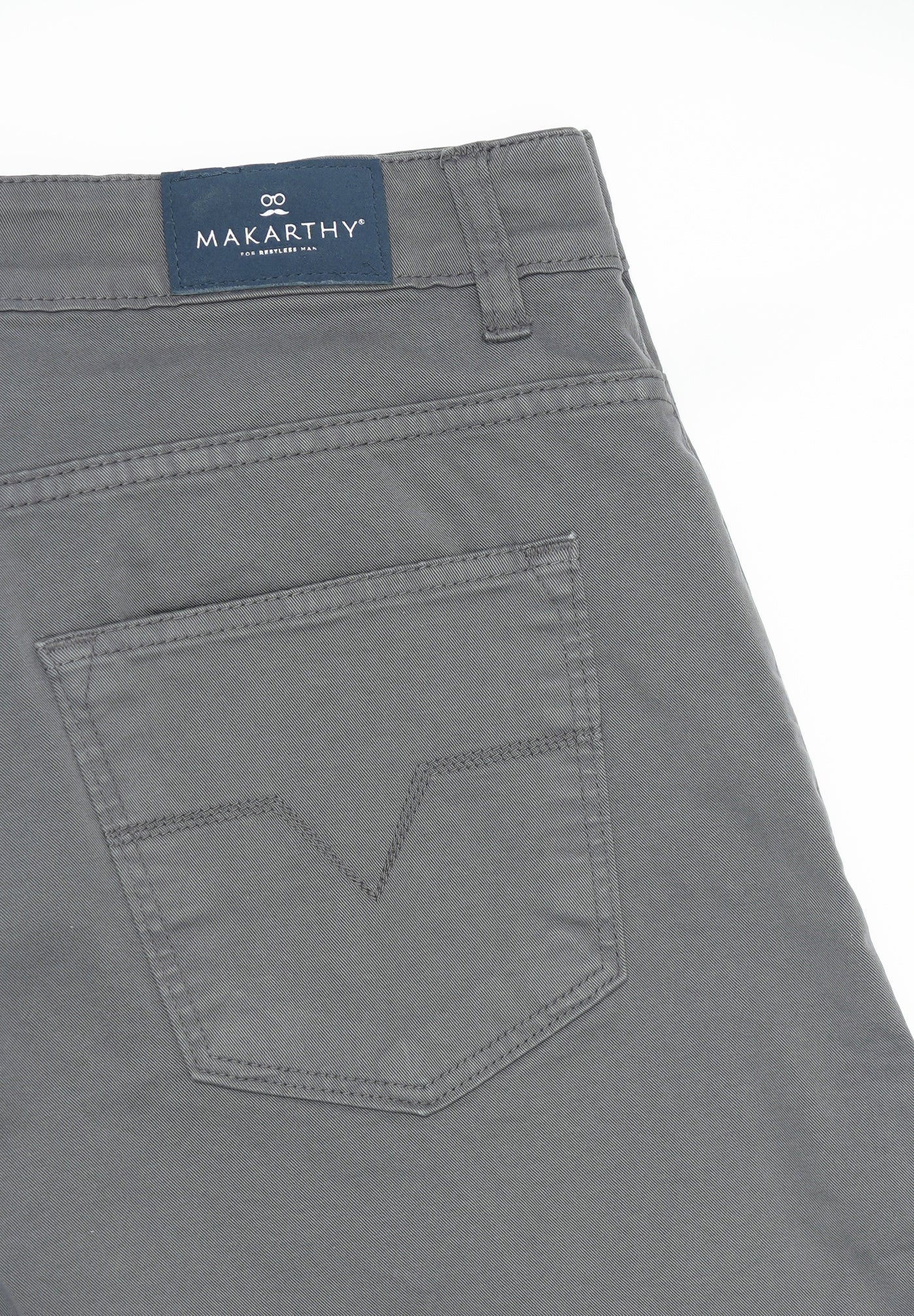 Dark Grey Five-Pocket Trousers