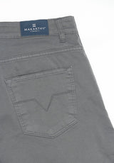 Dark Grey Five-Pocket Trousers