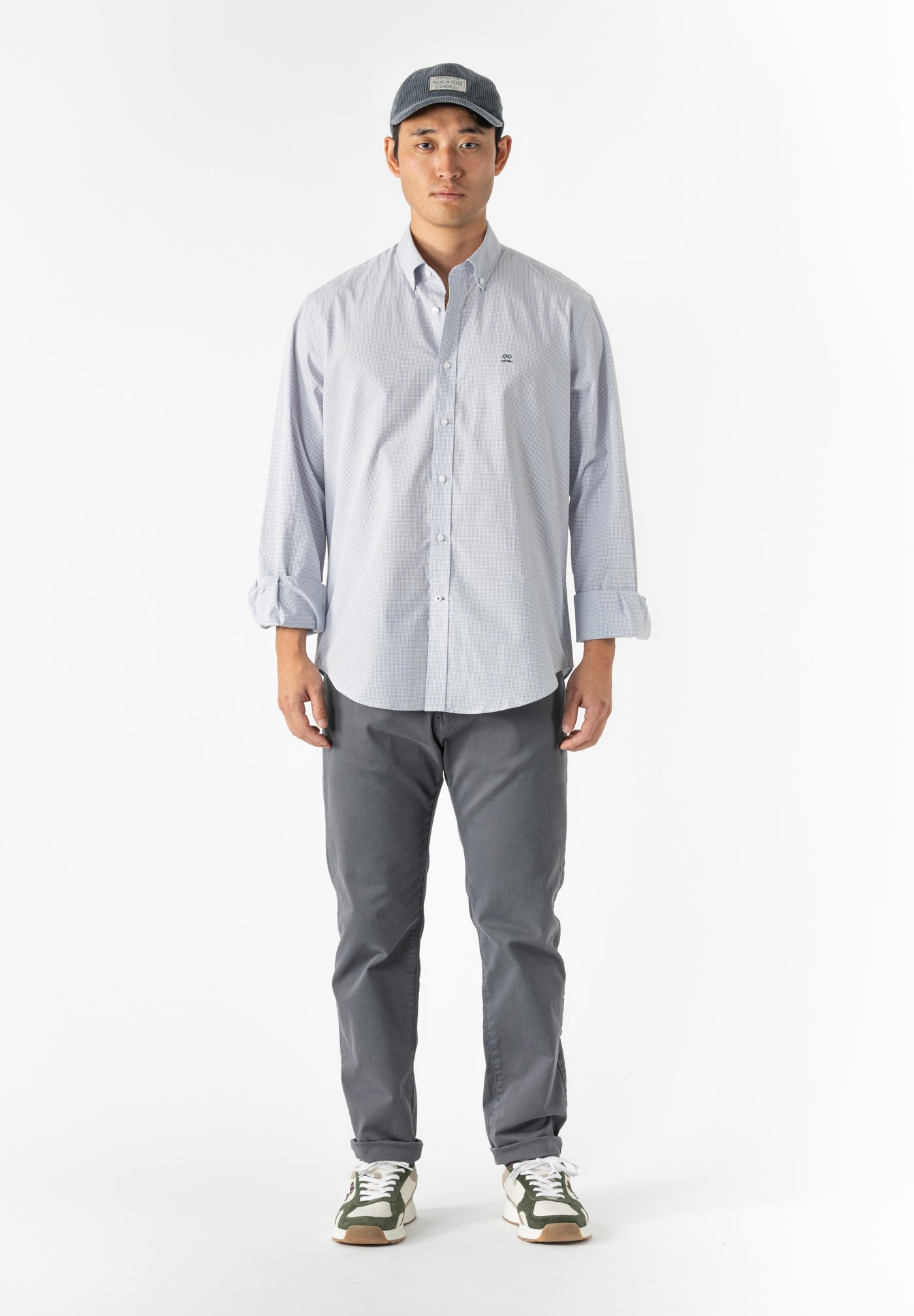 Dark Grey Five-Pocket Trousers