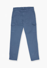 Petrol Blue Cargo Trousers