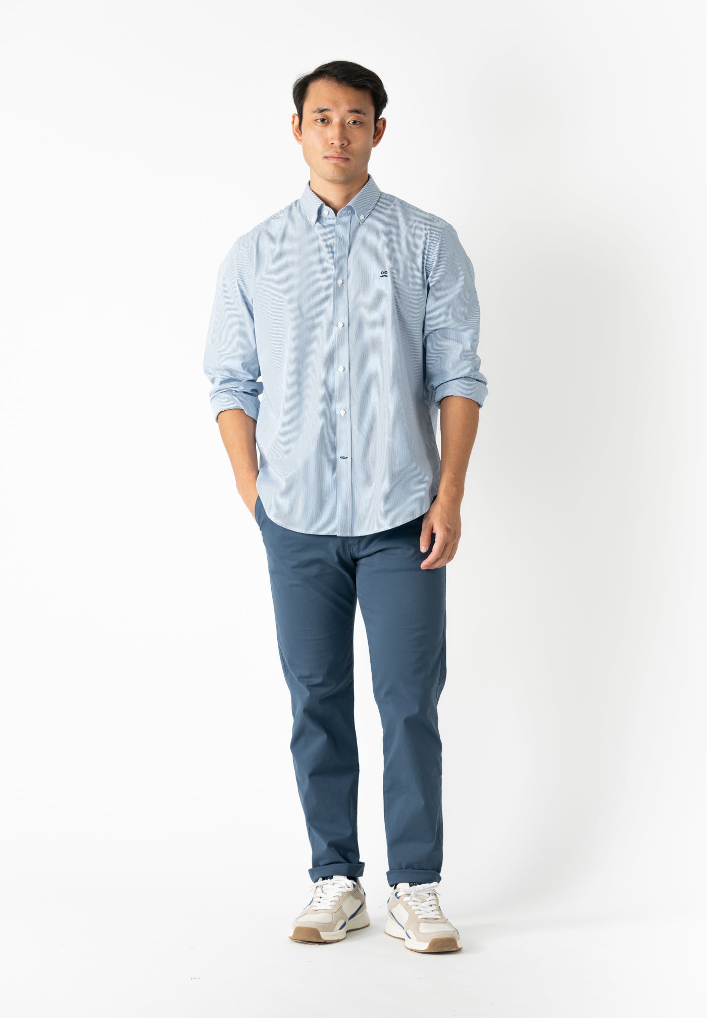Petrol Blue Comfort Trousers