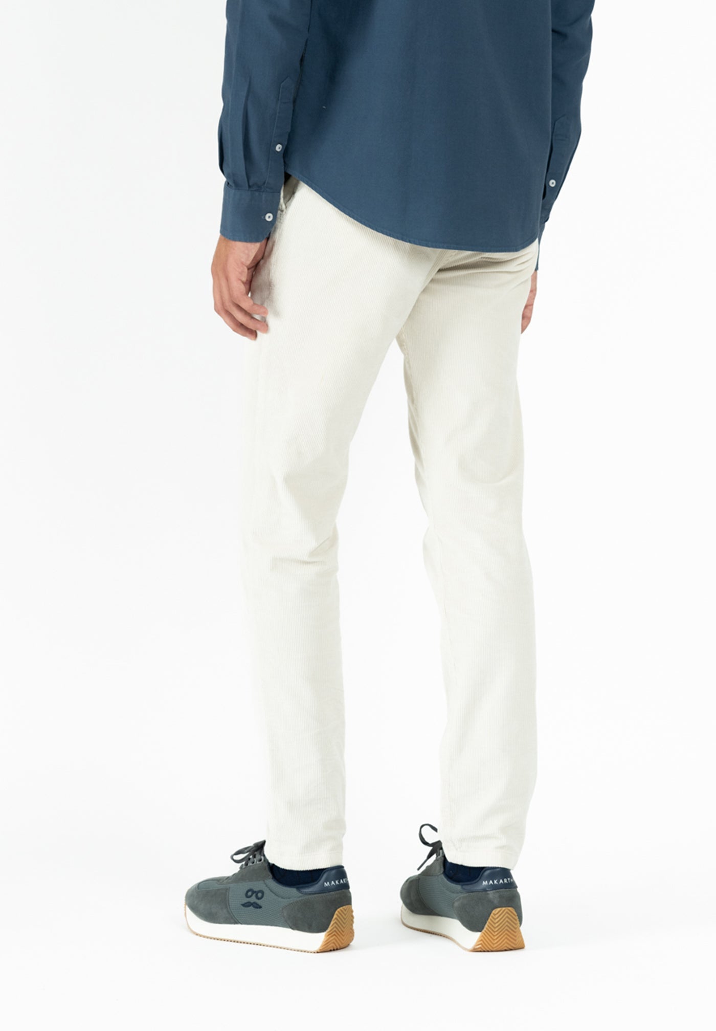 Off-White Corduroy Pleated Trousers