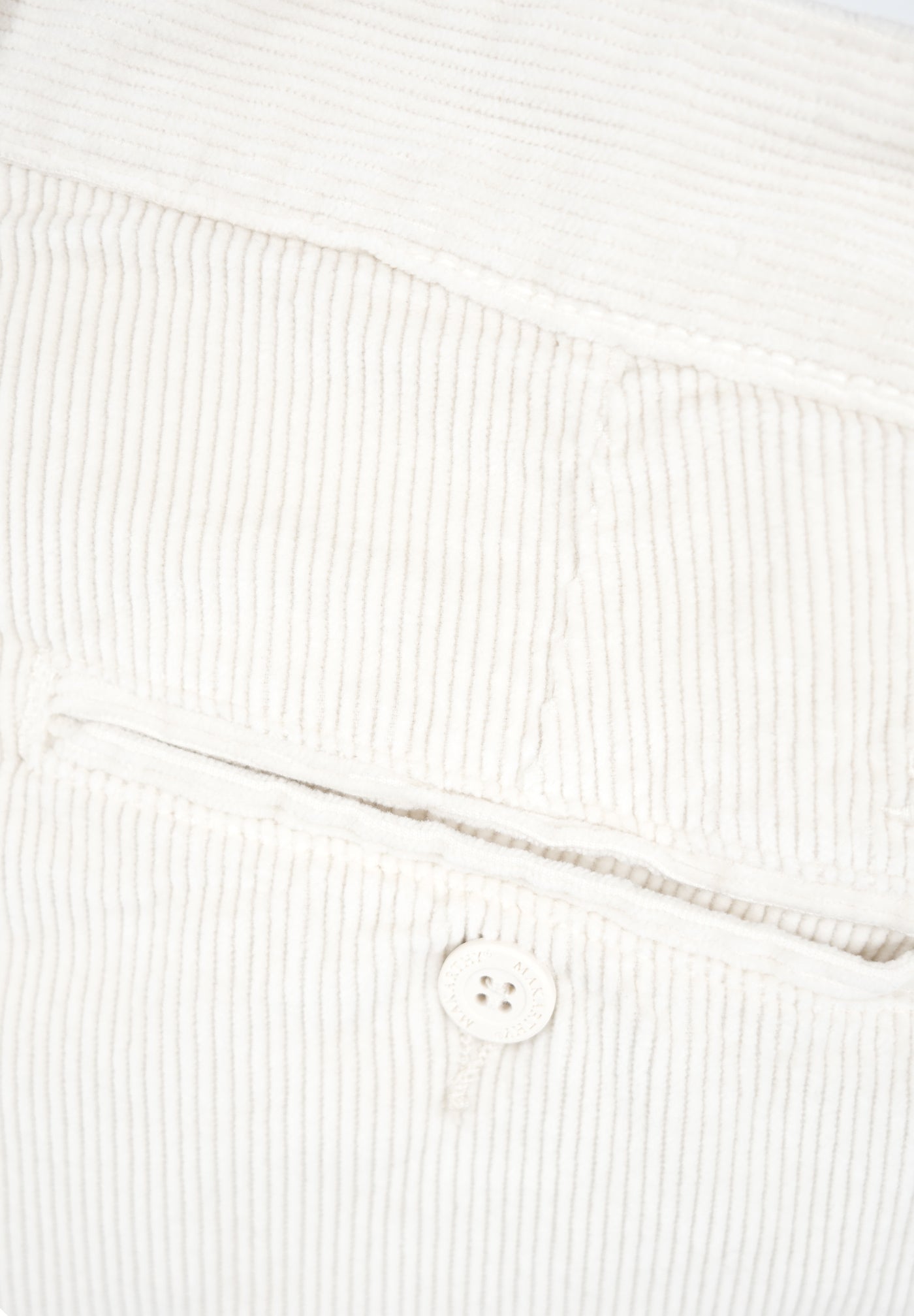 Off-White Corduroy Pleated Trousers