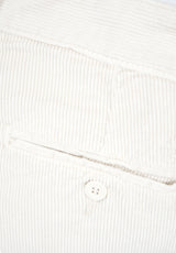 Off-White Corduroy Pleated Trousers