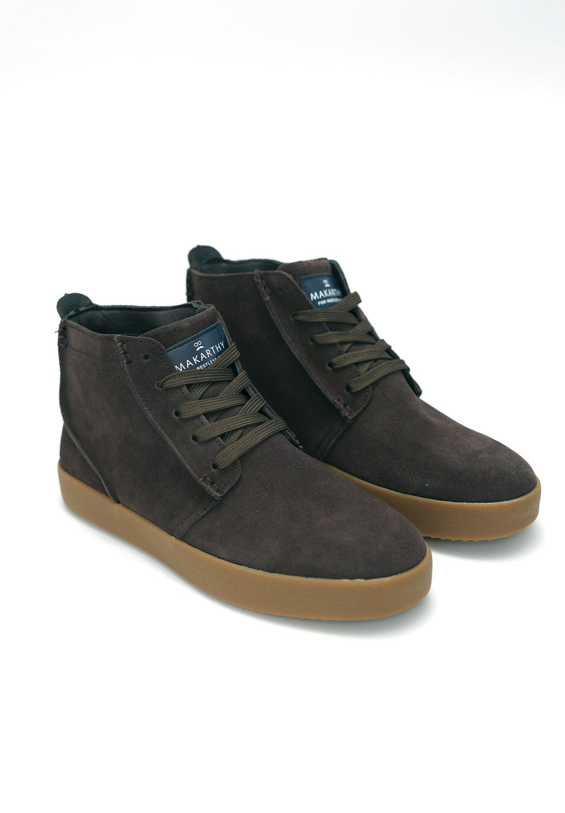 Bota Serraje Cordones Café