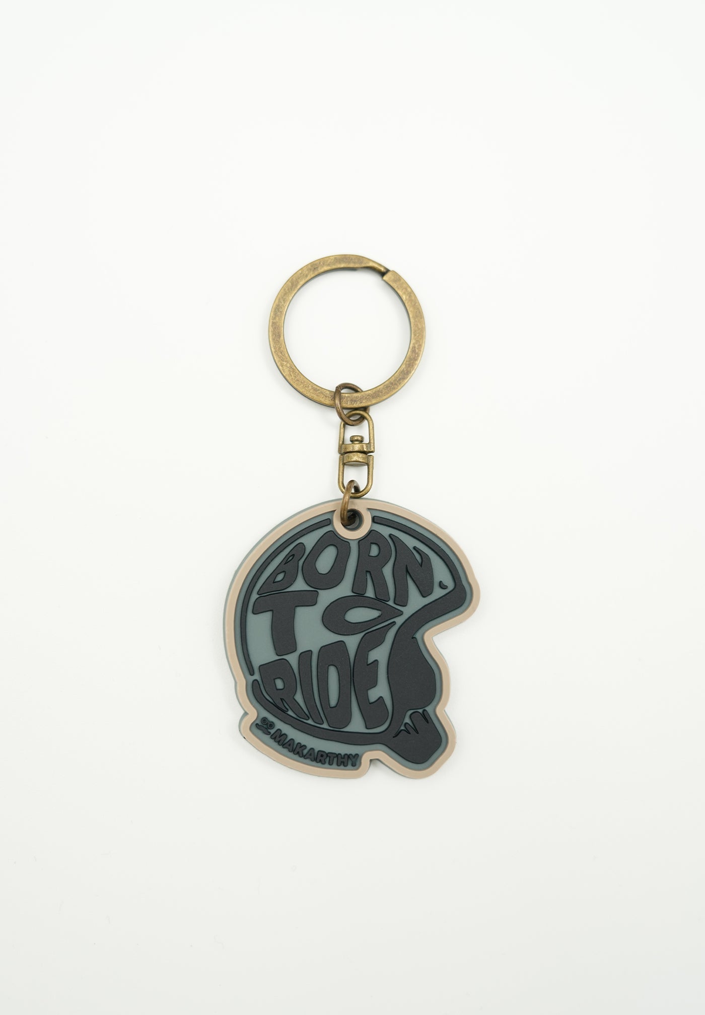 Dark Gray PVC Keychain