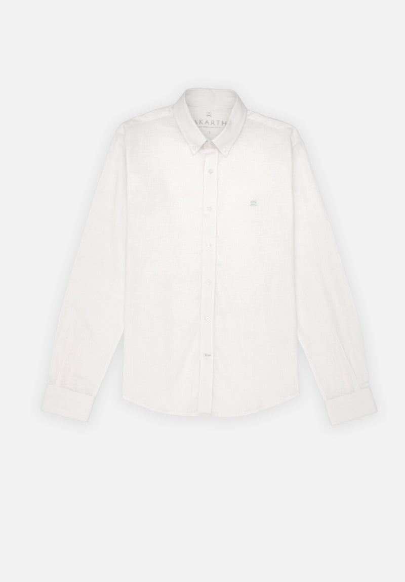 Camisa Lino slim Blanco