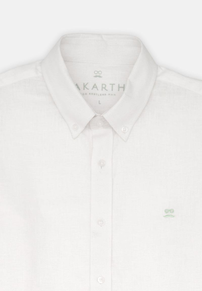 Camisa Lino slim Blanco