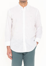 Camisa Lino slim Blanco