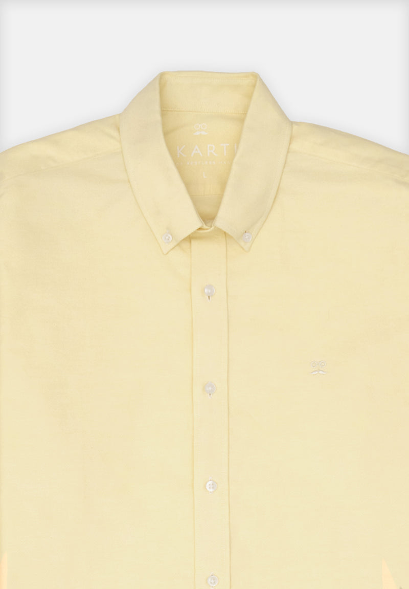 Camisa Oxford Amarillo Soft