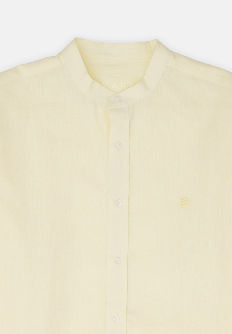 Camisa Lino Sunrise Amarillo Soft