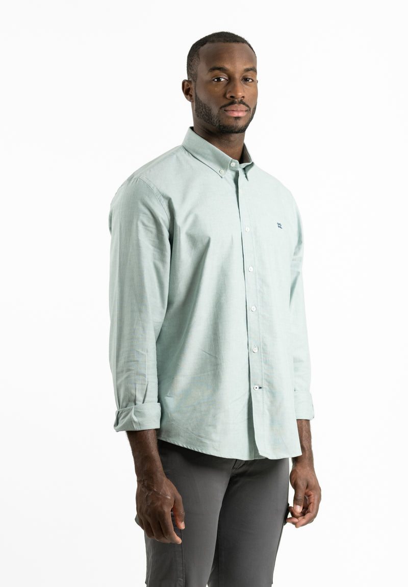 Camisa Oxford Verde Hierba