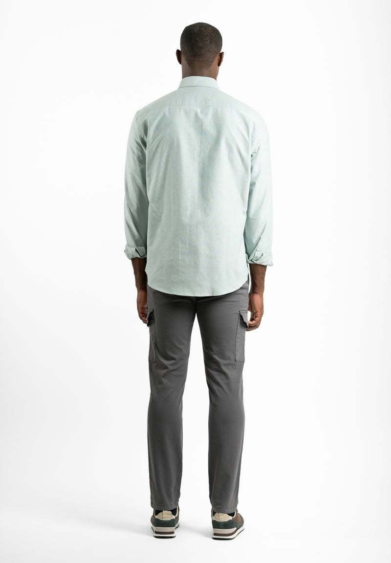 Camisa Oxford Verde Hierba