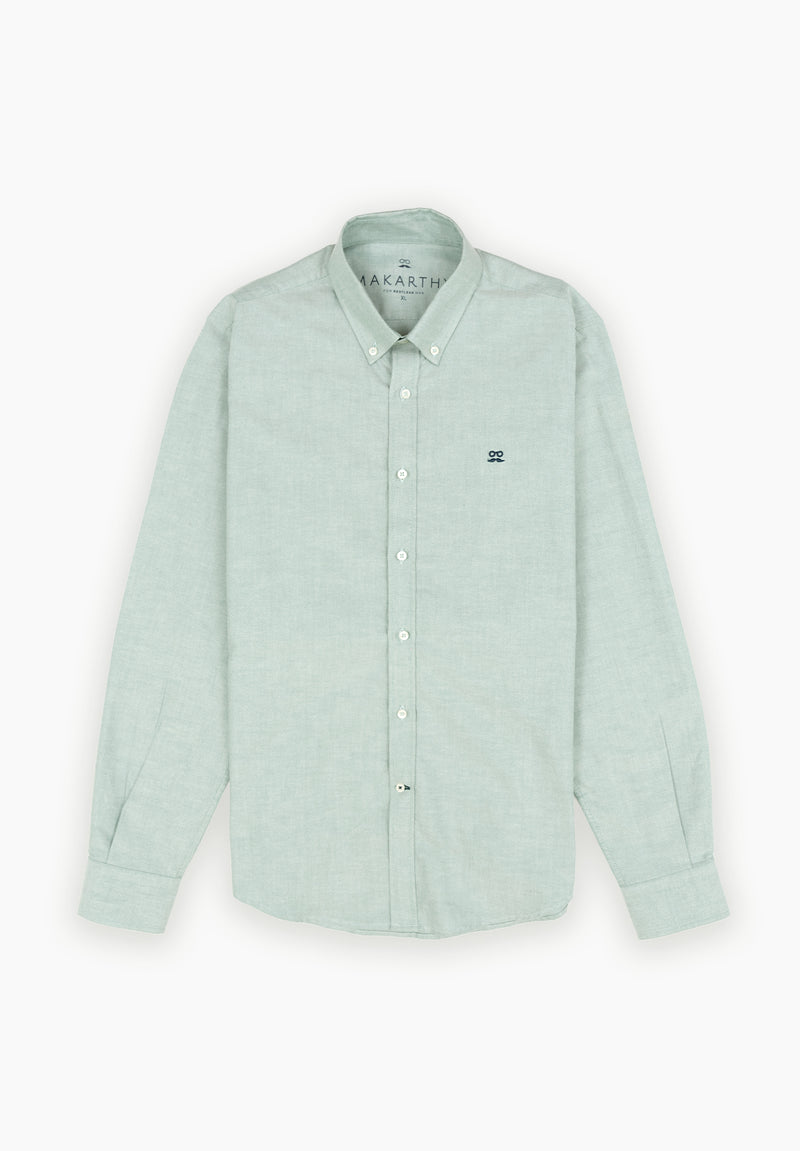 Camisa Oxford Verde Hierba