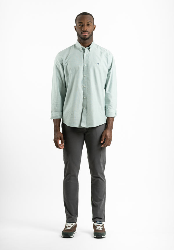 Camisa Oxford Verde Hierba
