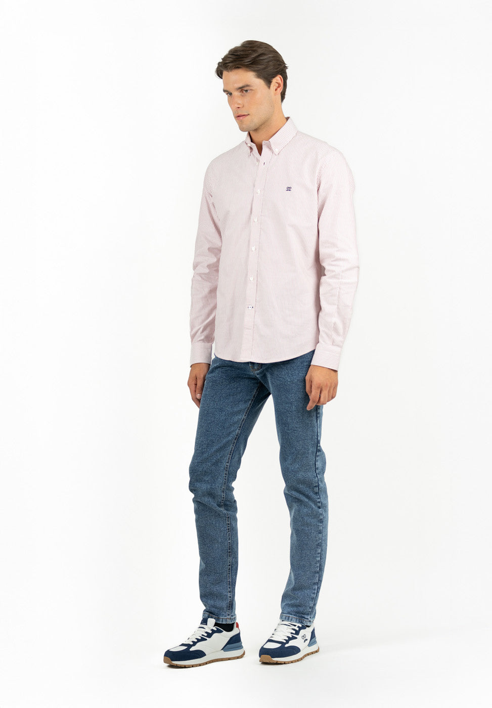 Reddish Striped Oxford Shirt