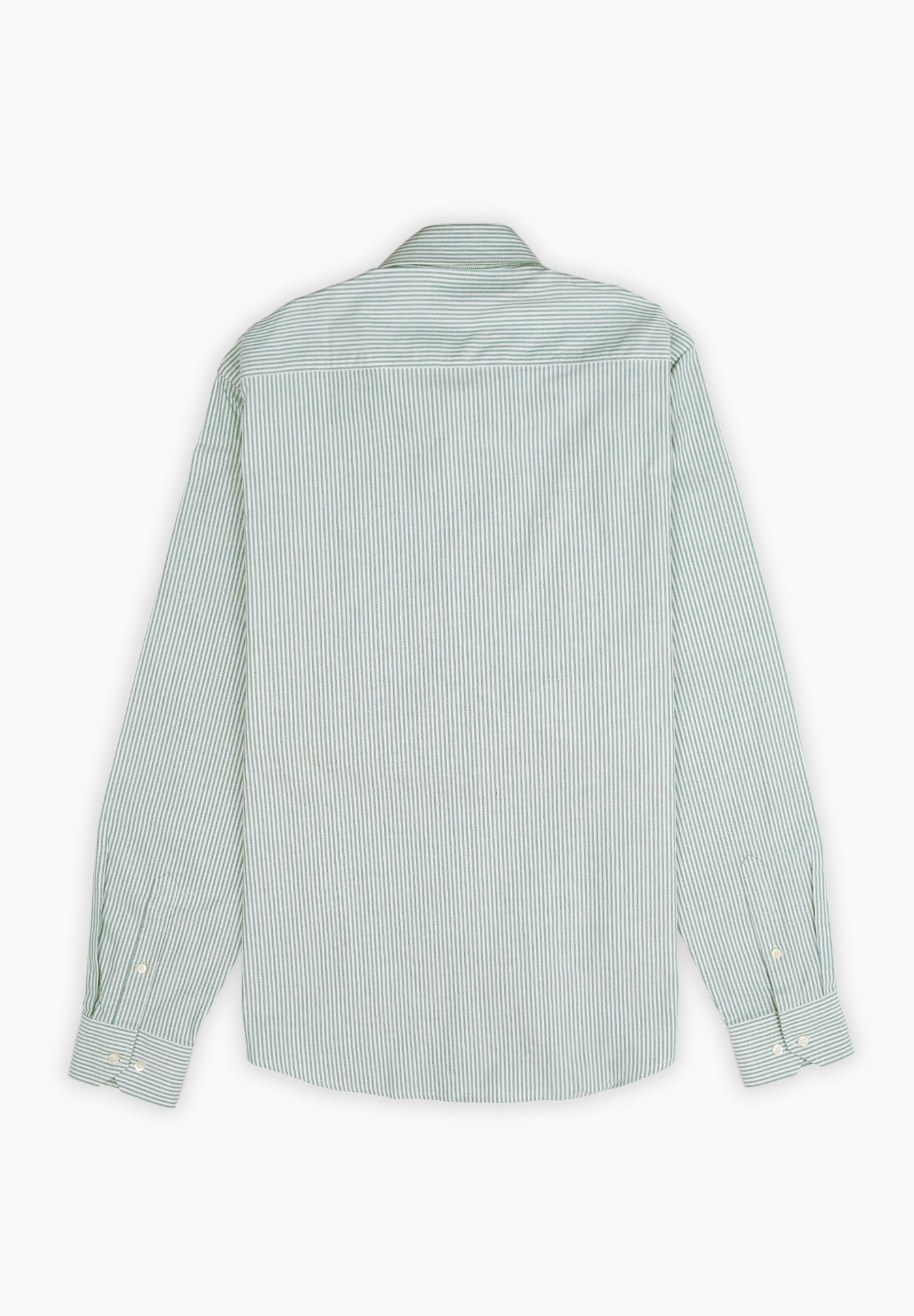 Oxford Grass Green Striped Shirt
