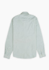 Oxford Grass Green Striped Shirt