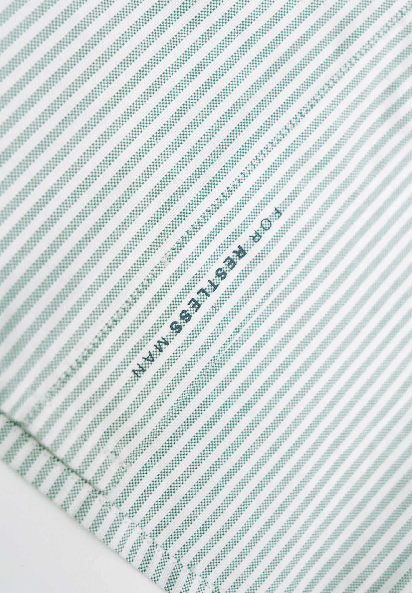 Oxford Grass Green Striped Shirt