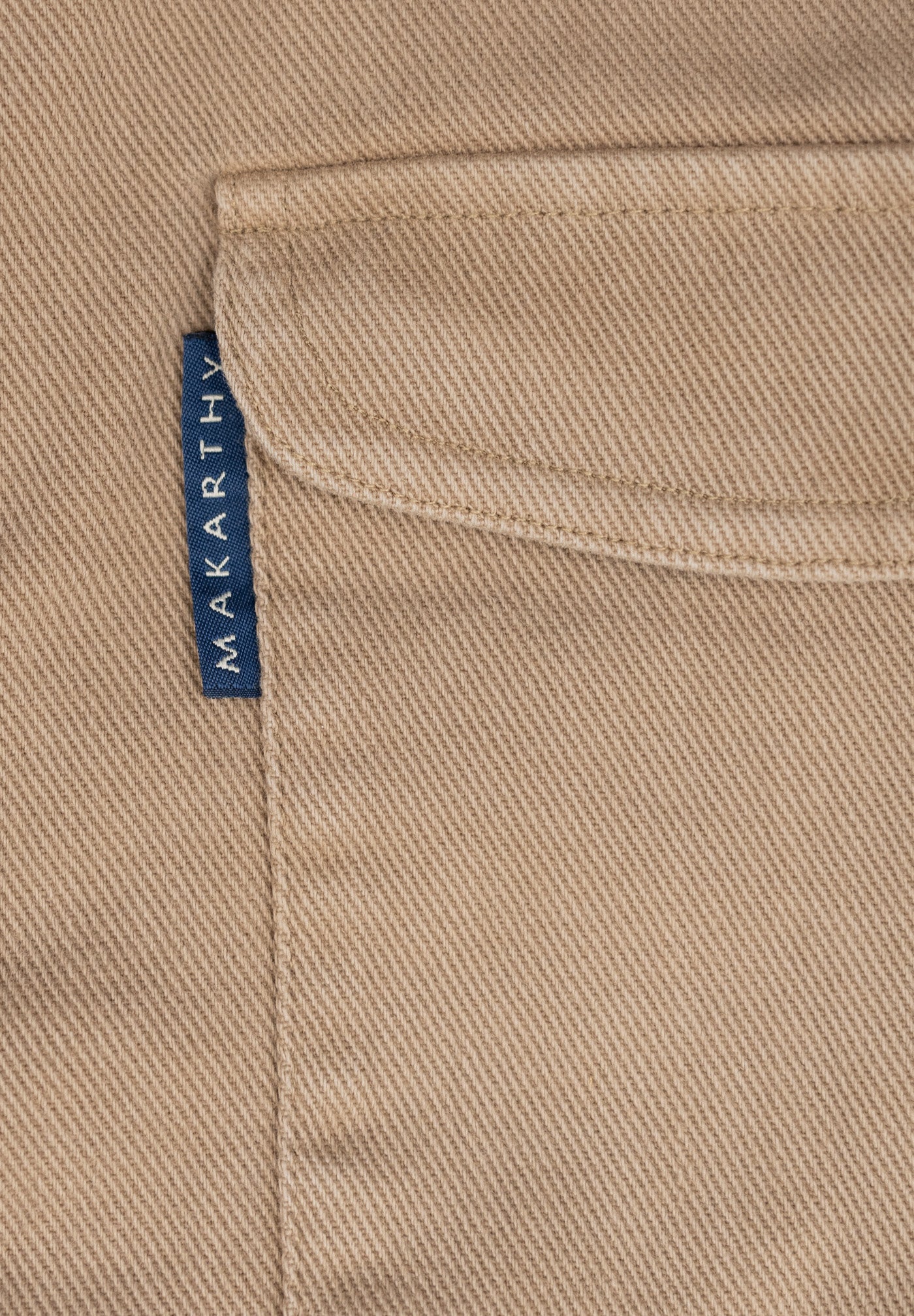 Camel Twill Rivet Overshirt