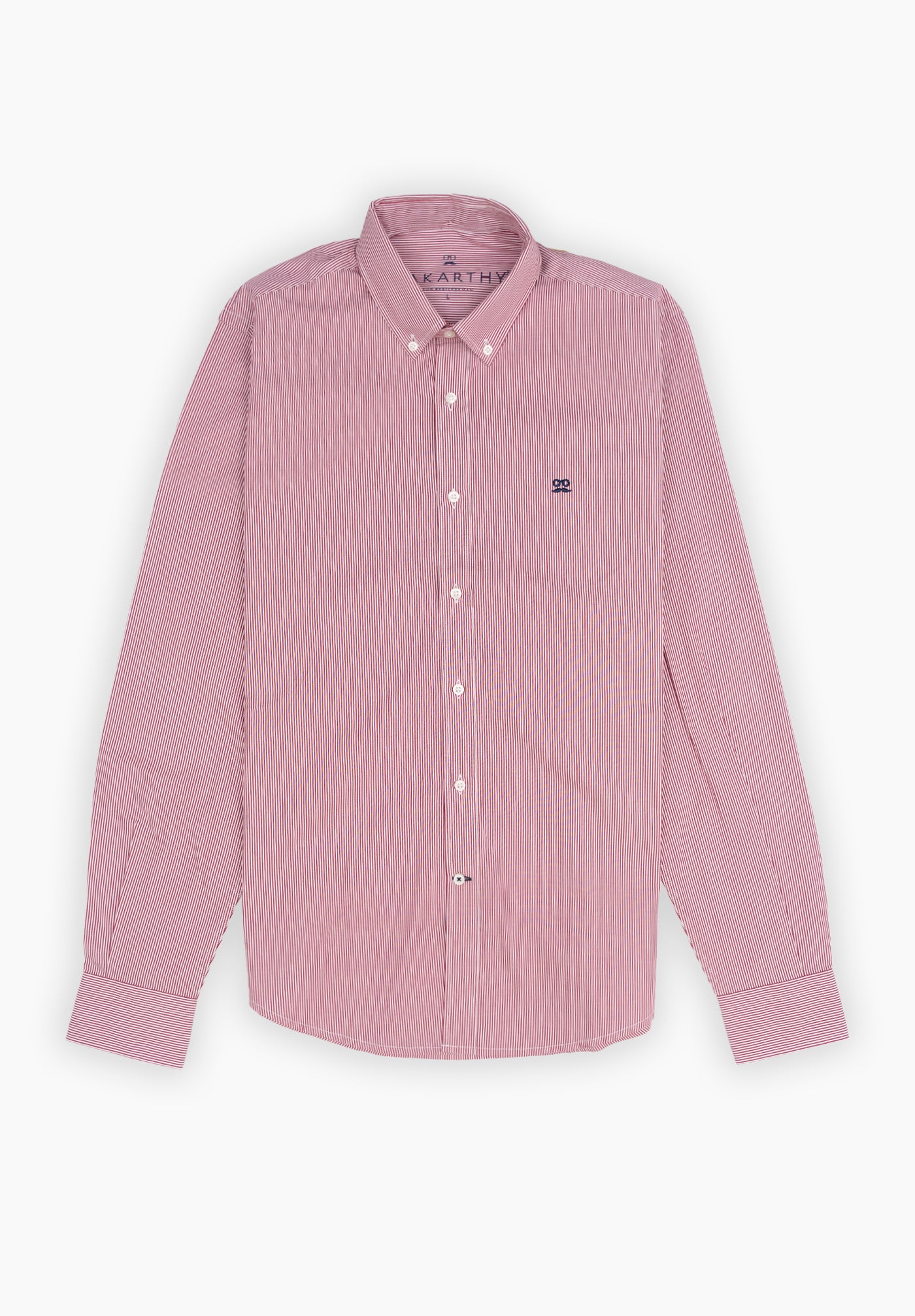 Reddish Pinstripe Shirt