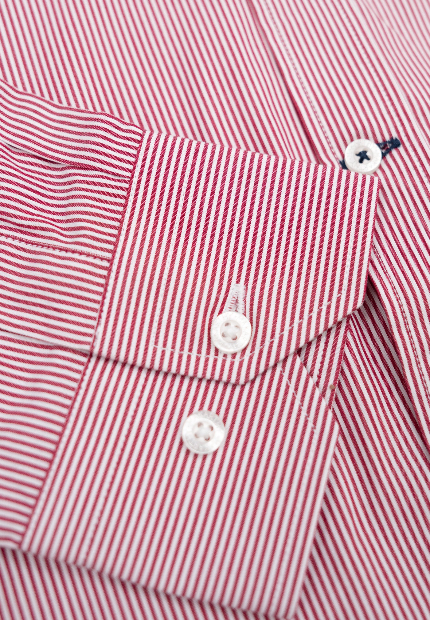 Reddish Pinstripe Shirt